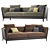  Poltrona Frau Bretagne: Sleek and Stylish 2-Seater Sofas 3D model small image 1