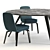 Sleek Minotti Evans Table 3D model small image 2