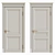 Elegant Enamel Interior Doors 3D model small image 1