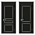 Elegant Enamel Interior Doors 3D model small image 3