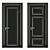 Elegant Classic Interior Doors 3D model small image 3