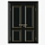 Elegant Classic Interior Doors 3D model small image 2