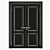 Elegant Classic Interior Doors 3D model small image 3