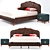 Enza Elagente Bed: Sleek and Stylish 3D model small image 1