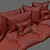 Luxurious Set of 8 Decorative Pillows 3D model small image 2