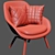 Birato Armchair - Sleek and Stylish 3D model small image 3