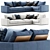Bonaldo Hiro Modular Sofa: Modern Comfort for Your Space 3D model small image 1