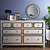 Hemnes White Drawer Dresser: Elegant Storage Solution 3D model small image 4