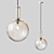 Elegant Glass Pendant Light: Maytoni Milagro 3D model small image 1