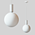 Elegant Glass Pendant Light: Maytoni Milagro 3D model small image 2