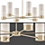 Elegant Crystal Glow Chandelier 3D model small image 1