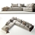 Flexible Comfort: Flexform Groundpiece Sofa 3D model small image 2