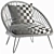  Stylish Outdoor Armchair 3D model small image 3