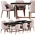 Elegant Poliform Sophie Dining Chairs 3D model small image 1
