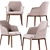 Elegant Poliform Sophie Dining Chairs 3D model small image 3