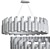 Kebo Luna Modern Loft Chandelier 3D model small image 2