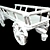 Title: Snow-Covered Wooden Cart 3D model small image 2