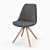 Title: Lars Compact Grey Fabric Dining Chair 3D model small image 1