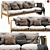 Skyline Flexx: Modern 3-Seat Sofa 3D model small image 1