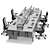 Modernize Your Workspace with Herman Miller Layout Studio (v5) 3D model small image 3