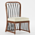 Sona Side Chair: Refined Rattan Elegance 3D model small image 2