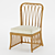 Sona Side Chair: Refined Rattan Elegance 3D model small image 3