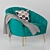 Nikoline Armchair MD 1962 3D model small image 2