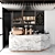 Café Elegance: Coffee, Machines, Dishes & Marble 3D model small image 1