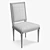 Elegant Louis XVI Chair 3D model small image 3