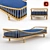 Vintage Rattan Daybed by Vittorio Bonacina 3D model small image 1