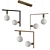 Rossini Twin Chandelier: Elegant Illumination 3D model small image 1