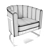 Cozy Burley Armchair - Timeless Comfort 3D model small image 3