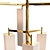 Italian Frosted Glass Chandelier 3D model small image 2