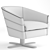 Durlet Eileen | Stylish Armchair 3D model small image 3