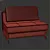 Versatile and Stylish Rutledge Convertible Sofa 3D model small image 3