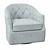 Elegant Cadmus Swivel Armchair 3D model small image 2