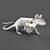 Seletti Mouse Lamp: Modern Resin Desk Light 3D model small image 1