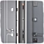 Vista Entrance Metal Door: Modern, Secure, Durable 3D model small image 2