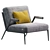 Lima Nicoline Armchair: Modern Comfort for Every Home 3D model small image 1