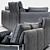 JAB Cube Lounge Sofa v2: Stylish & Comfortable 3D model small image 2