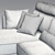 JAB Cube Lounge Sofa v2: Stylish & Comfortable 3D model small image 3