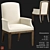 Modern Tison Armchair: Stylish Dining Comfort 3D model small image 1