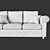 Modular Fixhult Sofa by Ikea 3D model small image 2