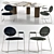 Sophisticated Gemma Chair and Elegant Lagos Table 3D model small image 1