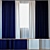 Elegant Tulle Curtains - ROHI Credo 3D model small image 1
