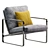 Fabricius Knoll Armchair: Sleek, Modern Design 3D model small image 1