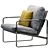 Fabricius Knoll Armchair: Sleek, Modern Design 3D model small image 2