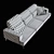 Title: Maxdivani Groove Sofa 3D model small image 3
