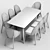 Luxury Bugatti Sandalye Dining Set 3D model small image 3