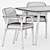 Elegant Zio Dining Set by Moooi 3D model small image 3